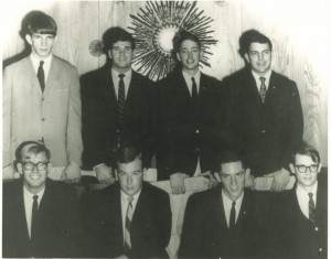 Fall Pledge Class, 1966-Doug McCay, Steve Bailey, Bill Gresham, Bob Sternenberg Joe Kinard, Bob McGurk, Andy Odum, James Rush