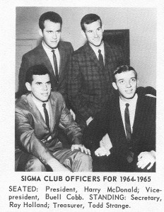 SIGMA Club Officers '64 -'65