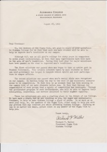 SIGMA Letter from Richard Waller 1963