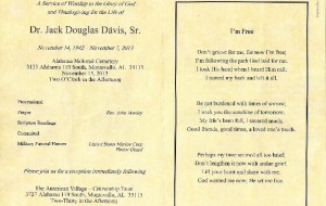 Jack Davis Funeral Program 1a