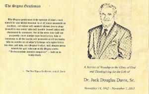 Jack Davis Funeral Program 2a